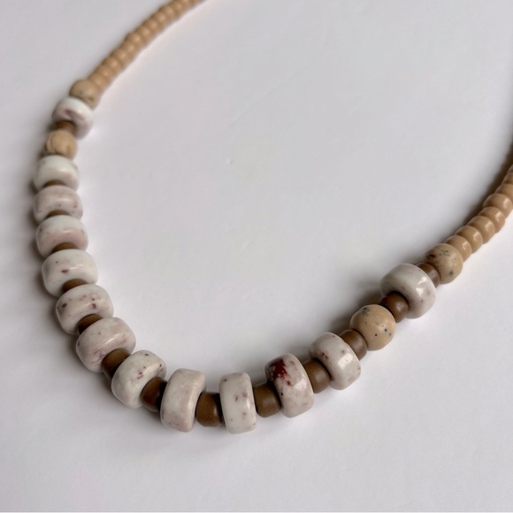 Cinnabrite Stone Lariat Necklace - Picture 2 of 6